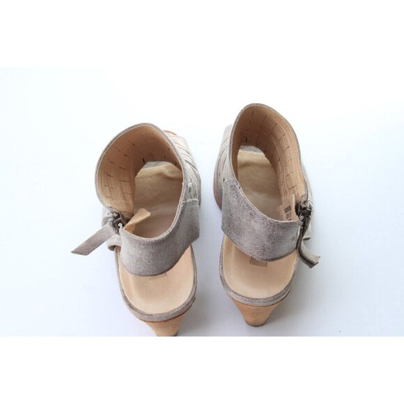 Paul Green Cayenne Peep Toe Bootie Boot Silver Heeled Zip UK 5 / US 7.5 - Picture 10 of 14